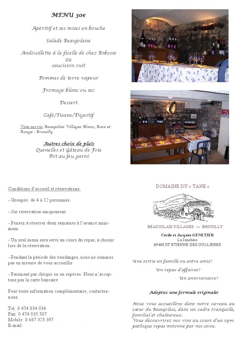 repas à la cave