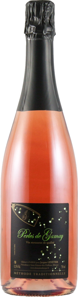 bouteille perles de Gamay rosé